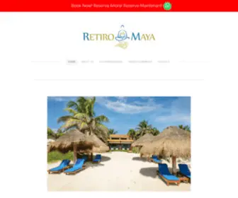 Retiromaya.com(Hotel and Cabanas Retreats Tulum Mexico) Screenshot