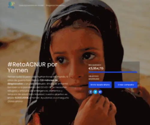 Retoacnur.org(#RetoACNUR por Yemen) Screenshot