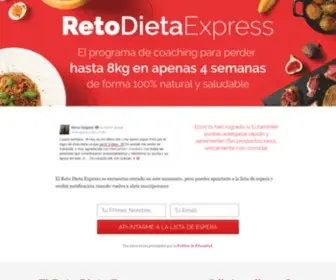 Retodietaexpress.com(Reto Cerrado) Screenshot