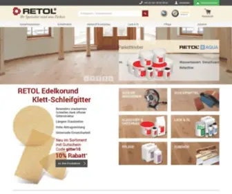 Retol.de(Ihr Onlineshop rund ums Parkett) Screenshot