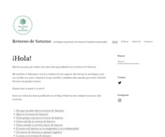 Retornodesaturno.com(Retorno de Saturno) Screenshot