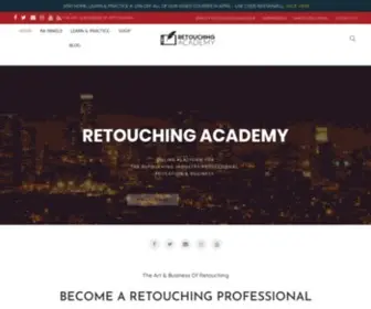 Retouchingacademy.com(Retouching Tutorials & Tools) Screenshot
