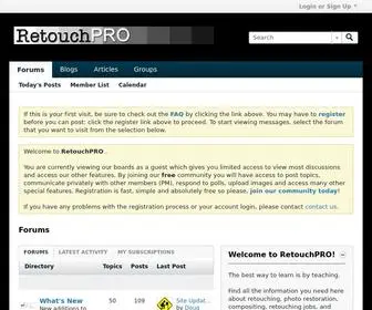Retouchpro.com(ForumsRetouchPRO) Screenshot