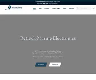 Retrackmarine.ca(Retrack Marine Electronics) Screenshot