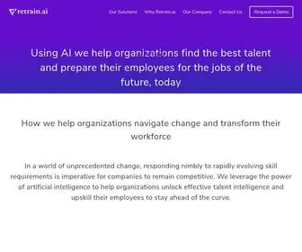 Retrain.ai(Talent Intelligence Platform For HR) Screenshot