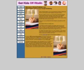 Retrainthebrain.com(Mitigate ADD and ADHD without drugs) Screenshot