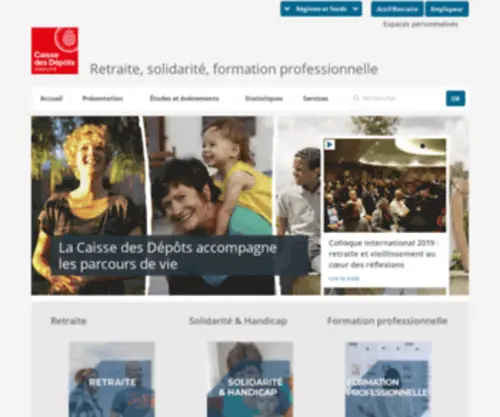 Retraites.fr(La direction des politiques sociales) Screenshot