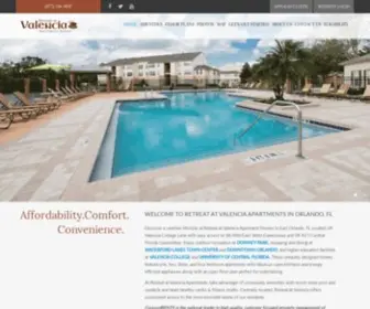 Retreatatvalencia.com(Apartments in Orlando) Screenshot