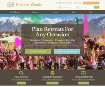 Retreatguide.com(Retreat And Conference Guides Directory) Screenshot