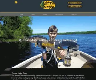 Retreatlodge.com(Lake Vermilion Resort) Screenshot