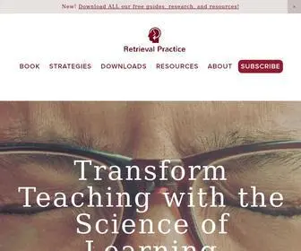 Retrievalpractice.org(Unleash the Science of Learning) Screenshot