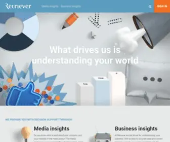 Retriever-Info.com(Market Leading Media Monitoring & Data Analysis) Screenshot