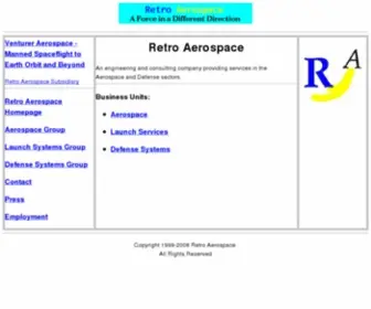 Retro.com(Retro Aerospace) Screenshot