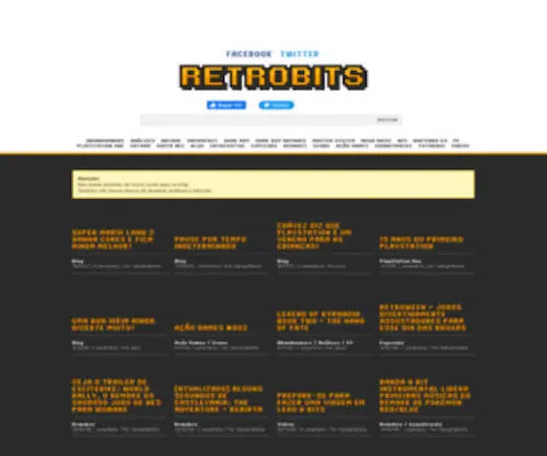 Retrobits.com.br(Mantendo vivo o retrogamer que existe em cada um de nós) Screenshot