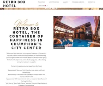 Retroboxhotel.com(RETRO BOX HOTEL) Screenshot