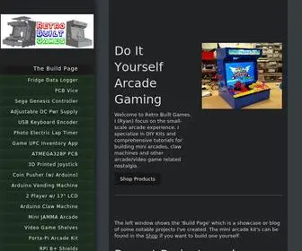 Retrobuiltgames.com(DIY Arcade Cabinet Kits) Screenshot