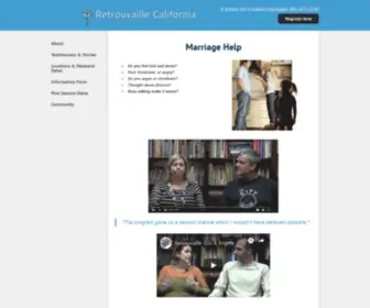 Retroca.com(Retrouvaille California) Screenshot