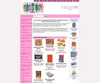 Retrocandyonline.com(50s Candy) Screenshot