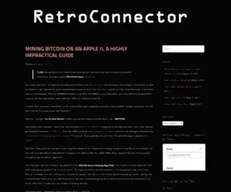 Retroconnector.com(Keeping you connected to the past) Screenshot