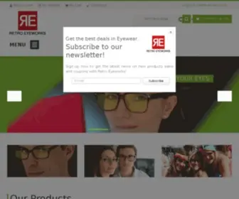 Retroeyeworks.com(Create an Ecommerce Website and Sell Online) Screenshot