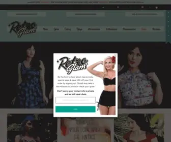 Retroglam.com(Pinup, Rockabilly, Alt & Vintage Inspired Clothing) Screenshot