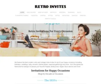 Retroinvites.com(Retro Invites) Screenshot