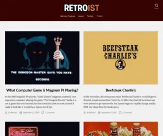 Retroist.com(Retro Blog and Podcast) Screenshot