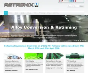 Retronix.com(Laser Reballing) Screenshot