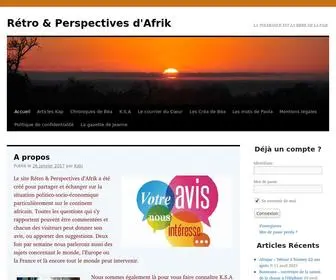 Retroperspectivesdafrik.com(Rétro & Perspectives d'Afrik) Screenshot