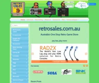 Retrosales.com.au(Retro Game Store Australia) Screenshot