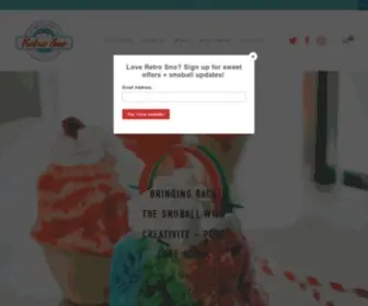 Retrosnotruck.com(Nashville's Original Shaved Ice Truck) Screenshot