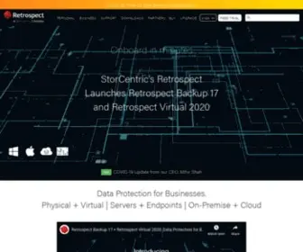 Retrospect.com(Backup Software for Businesses) Screenshot
