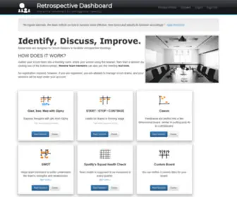 Retrospective-Dashboard.org(Change your retrospective meeting habits) Screenshot