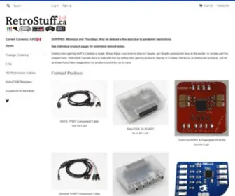 Retrostuff.ca(RetroStuff Canada) Screenshot
