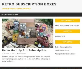 Retrosubscriptionbox.com(Vintage Box Delivered Monthly) Screenshot