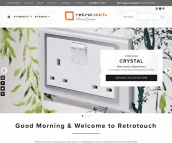 Retrotouch.co.uk(Designer Touch & remote light switches) Screenshot