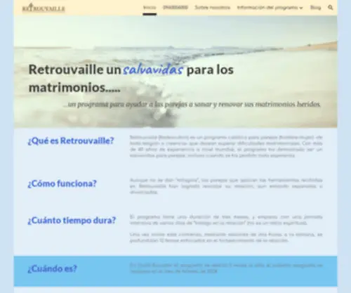 Retrouvaille.com.ec(Inicio) Screenshot