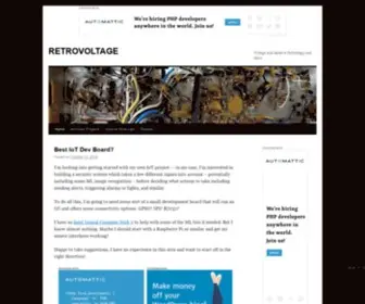 Retrovoltage.com(Vintage and Modern Technology and More) Screenshot