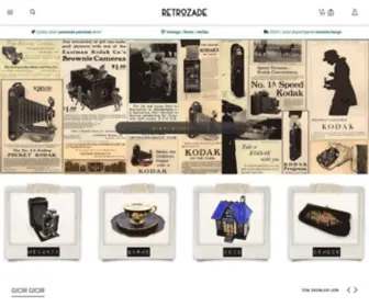 Retrozade.com(Retrozade Vintage Retro Antika) Screenshot