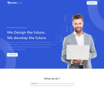Retrytech.com(One stop solution for website and application development) Screenshot