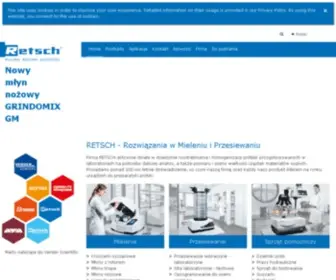 Retsch.pl(Kowe, sita laboratoryjne) Screenshot