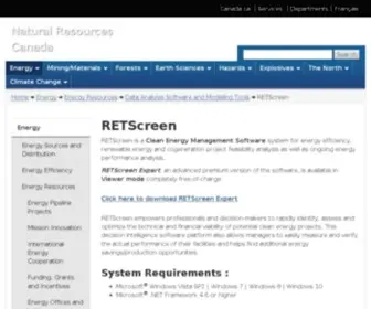 Retscreen.net(Ressources renouvelables) Screenshot