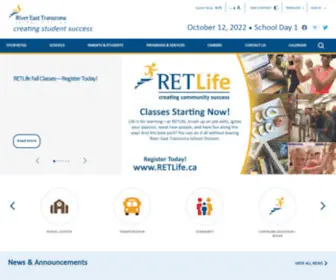 Retsd.mb.ca(River East Transcona School Division) Screenshot