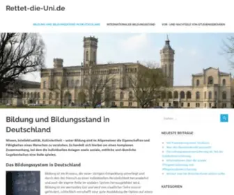 Rettet-Die-Uni.de(Rettet Die Uni) Screenshot