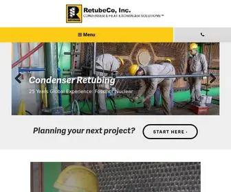 Retubeco.com(Heat Exchanger Solutions) Screenshot