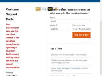 Returnfordiscount.com(Customer support portal) Screenshot