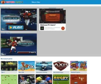 Returnman3Game.com(Play return man 3 games) Screenshot