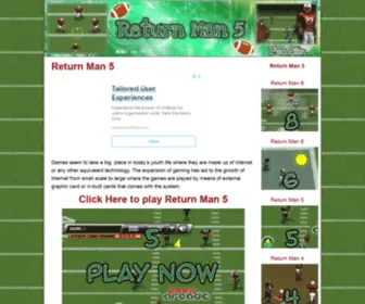 Returnman5.com(Return Man 5) Screenshot