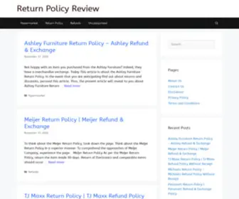 Returnpolicyreview.com(Return Policy Review) Screenshot