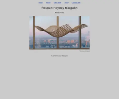 Reubenmargolin.com(Kinetic Artist) Screenshot